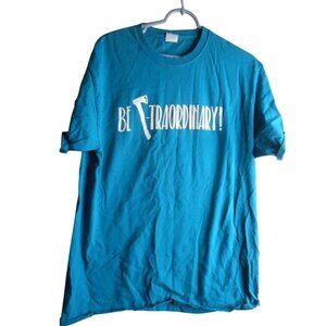 Blue T Shirt Sz L  Ax Throwing New Bern NC Be AxTraordinary Sz L Cotton Bear